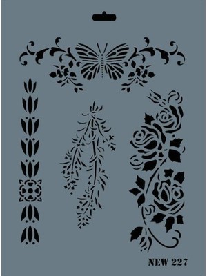 SHC4200 New Seri N-227 Stencil 35X25 cm