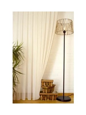 Vivense Kırçıllı Keten Tül Naturel 1-2 Seyrek Pile 100X260
