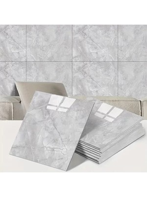 SHC4200 Gri Mermer Desen Duvar Sticker (30X30)
