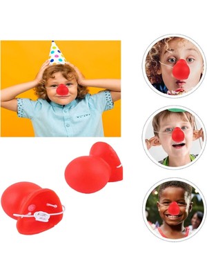 Senka Mey Ithalat® Kırmızı Renk Lastikli Burun Palyaço Burun