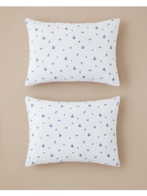 English Home Heritage Blue Kolay Ütülenir 2'li Yastık Kılıfı 50X70 cm Mavi