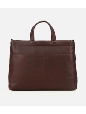 Hotiç 04CAH316470A480 ERKEK Deri Kahverengi Yumuşak Dokulu Evrak Çantası