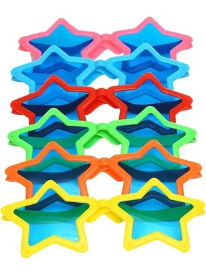 Senka Mey Ithalat® Büyük Yıldız Parti Gözlüğü Karışık 12 Adet