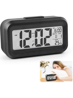 Belle Fusion Mey Ithalat® Dijital Işıklı Alarmlı Çalışma Masası Ekran Pilli Çalar Saat