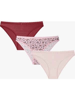 Penti Clara Pointel Çiçekli 3'lü Slip Külot