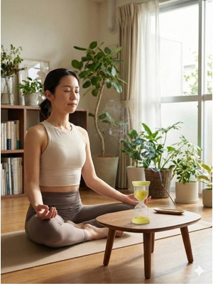 Senka Mey Ithalat® 10 Dakika Mor Kum Saati - Dekoratif Cam