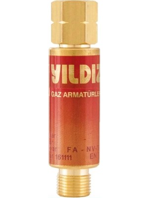 Belle Fusion Mey Ithalat® Yıldız 1130 Alev Emniyet Valfi Basınç Düşürücü Için Yanıcı Gaz
