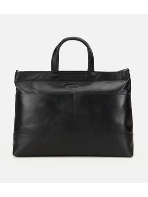 Hotiç 04CAH316460A100 ERKEK Deri Siyah Yumuşak Dokulu Evrak Çantası