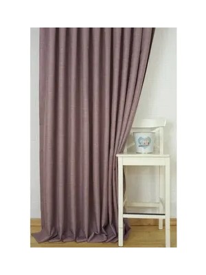 Vivense Massarelli Fon Perde Keten Lila Pilesiz 60X260