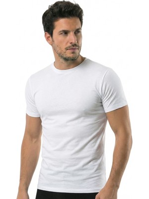 Öts Erkek T-Shirt Kapalı Yaka Yarım Kollu (%100 Pamuk)