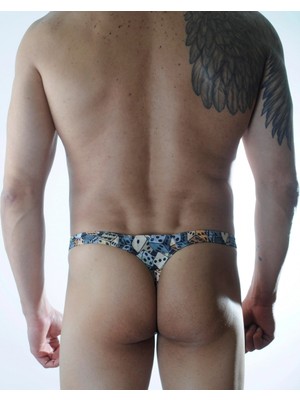 Marsilyan Modlive Erkek Zar Desenli Tanga Iç Çamaşırı
