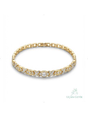 Uçan Geyik Xupıng Jewelry 316 Stainless Steel Bileklik - Sarı Renk | Kadın Takı