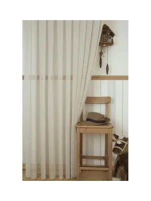 Vivense Massarelli Keten Tül Bej 1-2,5 Orta Sık Pile 100X260