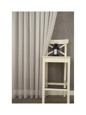 Vivense Massarelli Etamin Tül Gümüş  1-2 Seyrek Pile 100X260