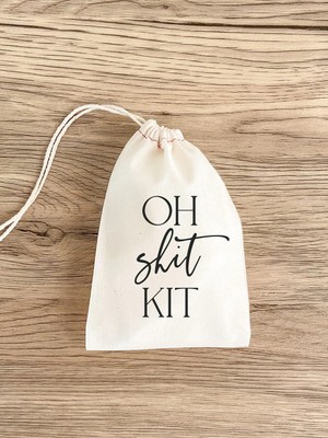 Ninastore Kişiselleştirilmiş Muslin Hangover Kiti Çantası: Bekarlığa Veda Partisi Hediyesi