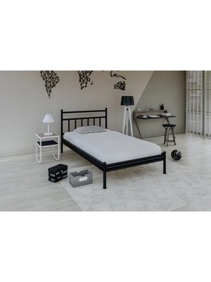 Vivense Gm 230 Lima Karyola, Siyah, 90X190
