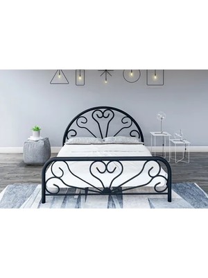 Vivense Gm 300 Baby Metal Karyola, Siyah,  140X190