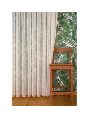 Vivense Keten Tül Viskonlu Krem 1-2,5 Orta Sık Pile 100X260