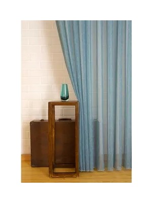 Vivense Massarelli Keten Tül Deniz Rengi 1-3 Sık Pile 100X260