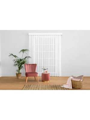 Vivense Massarelli Örme Tül Ekru Pilesiz  260 cm 100