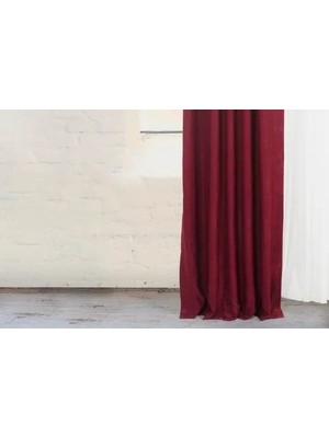 Vivense Massarelli Fon Perde Bordo 1-2 Seyrek Pile 60X260