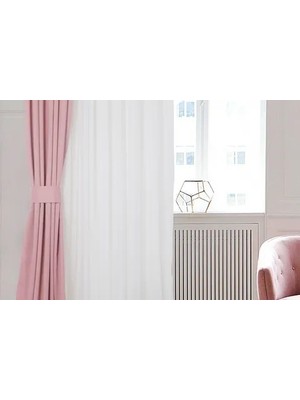 Vivense Fon Perde Pudra Rengi 1-2,5 Orta Sık Pile 60X260