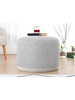 Vivense Cedre Puf, Açık Gri