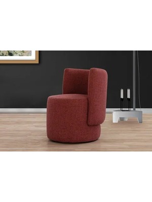 Vivense Relax Sırtlı Puf, Kırmızı