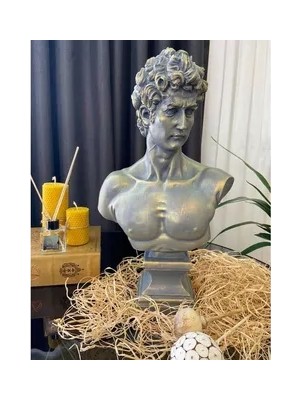 Vivense Kaideli David Büst Gri Gold Eskitme