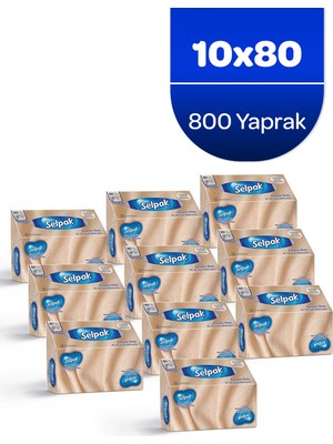 Selpak El ve Yüz Havlusu Kutulu Kaşmir Özlü 10*80 Yaprak