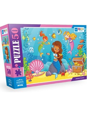 Esranın Dünyası Blue Fus - Mermaid (Deniz Kızı) - Puzzle 50 Parça