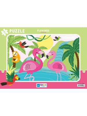 Esranın Dünyası Blue Fus Flamingo (Flamingo) - Puzzle 30 Parça