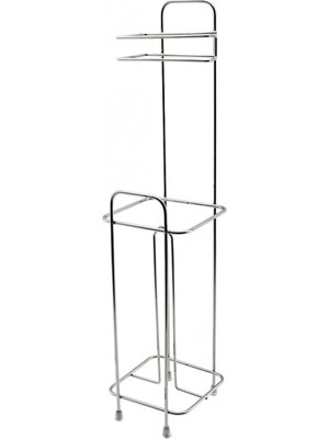 Marsilyan Kare Metal - Krom Yedekli Wc Kağıtlık (K95)