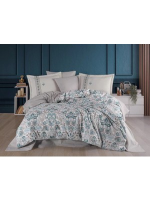 Esranın Dünyası Çift Kişilik Poplin Nev Anabel Turkuaz