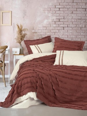 Esranın Dünyası Ranforce Çift Kişilik Yatak Örtülü Nev Takımı Limi Rolf Tarçın