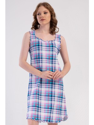 Vienetta Kadın Geniş Askılı Lila Gecelik C7T6N1904