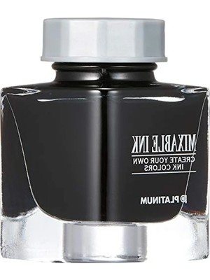 Calperia Duman Siyah Renkli Platin Karışımı Mürekkep Şişesi, 20 ml