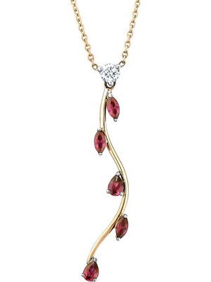 Makdis Pırlanta 0.60 Karat Yakut Pırlanta Kolye