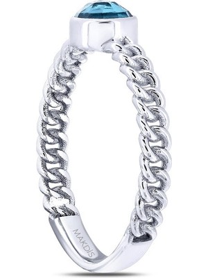 Makdis Pırlanta 0.45 Karat Renkli Pırlanta Yüzük