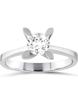 Makdis Pırlanta 0.55 Karat Hrd Sertifikalı Tektaş Pırlanta Yüzük