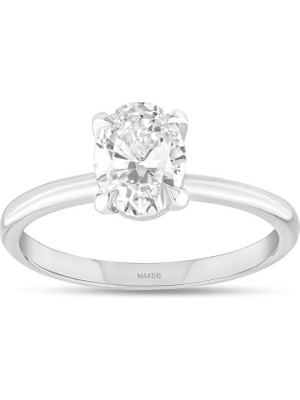 Makdis Pırlanta 1.05 Karat Oval Tektaş Pırlanta Yüzük