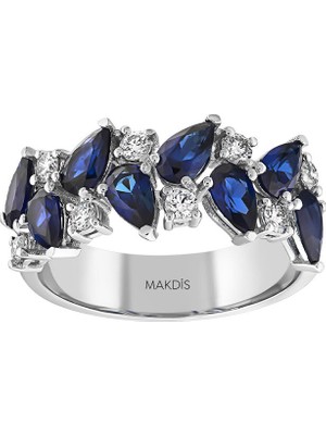 Makdis Pırlanta 2.05 Karat Safir Fantezi Pırlanta Yüzük