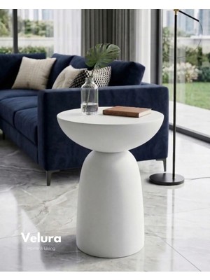 Velura Home & Living Zonya Yan Sehpa - Beyaz