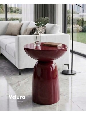 Velura Home & Living Zonya Yan Sehpa - Bordo