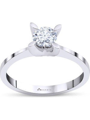 Makdis Pırlanta 0.60 Karat Hrd Sertifikalı Tektaş Pırlanta Yüzük
