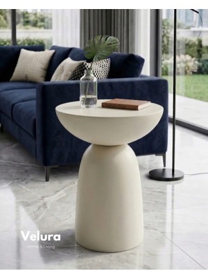 Velura Home & Living Zonya Yan Sehpa - Krem