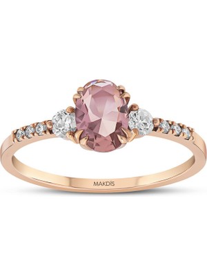 Makdis Pırlanta 0.75 Karat Morganite Pırlanta Yüzük