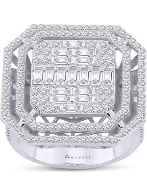 Makdis Pırlanta 2.00 Karat Baget Pırlanta Yüzük