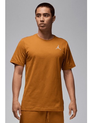 Nike Air Jordan Jumpman Ss Crew Mens  Erkek Günlük Tişört Kahverengi