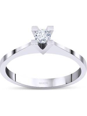 Makdis Pırlanta 0.15 Karat Tektaş Pırlanta Yüzük